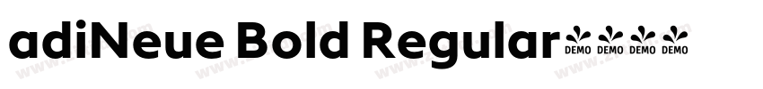 adiNeue Bold Regular字体转换